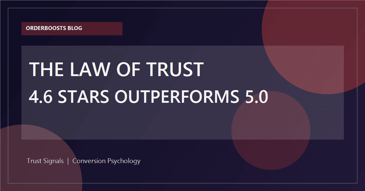 The Law of Trust: Why 4.6 Stars Can Outperform a Perfect 5.0