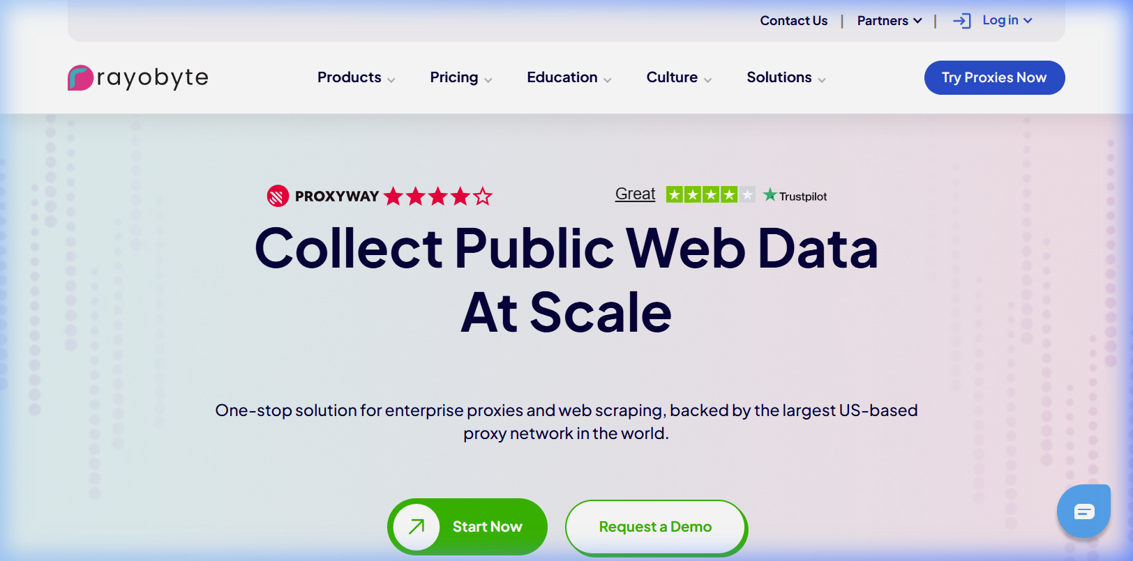 Rayobyte Website Screenshot