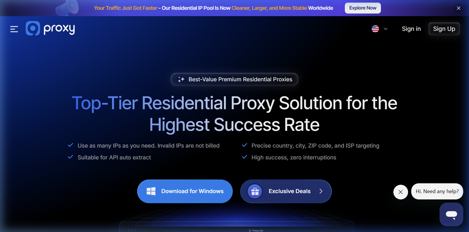 9Proxy Website Screenshot